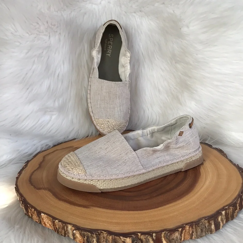 Sperry Women's Espadrille Slip-On Shoes in Natural Beige